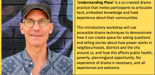 Meet Aidan Jolly of @CollEnc Theatre for Social Change. He will be leading our worksop on 30th of April and he will deliver a session on Understanding Place and Community. For more information and to register visit: pran.org.uk/events/communi…