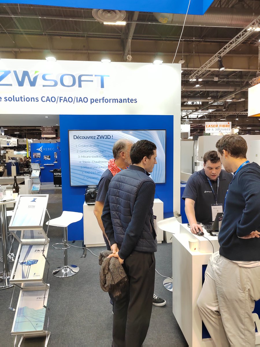 Le salon international @Salon_GI continue ici à Paris !

🖥️ Nous présentons notamment notre logiciel de CAO FAO 3D Paramétrique surfacique et volumique ZW3D.

#ZW3D #Logiciel #Alternative #Solidworks #Inventor #GI24 @ZWSOFT