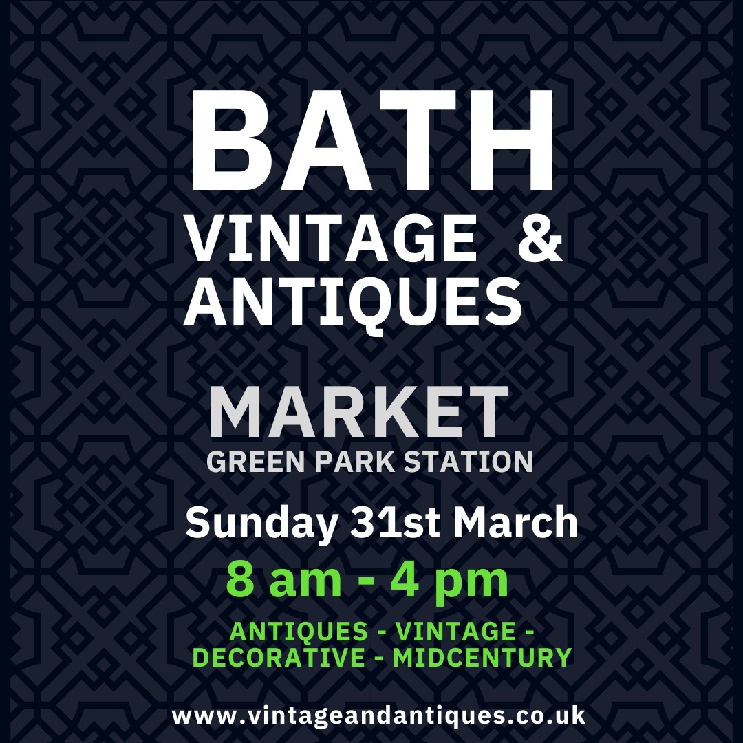 Join us this Sunday at Green Park Station in Bath for the Bath Vintage & Antiques Market! 🕰️ From 8 AM to 4 PM, immerse yourself in an eclectic mix of wonderful antiques, vintage treasures, home décor, garden delights, and so much more!