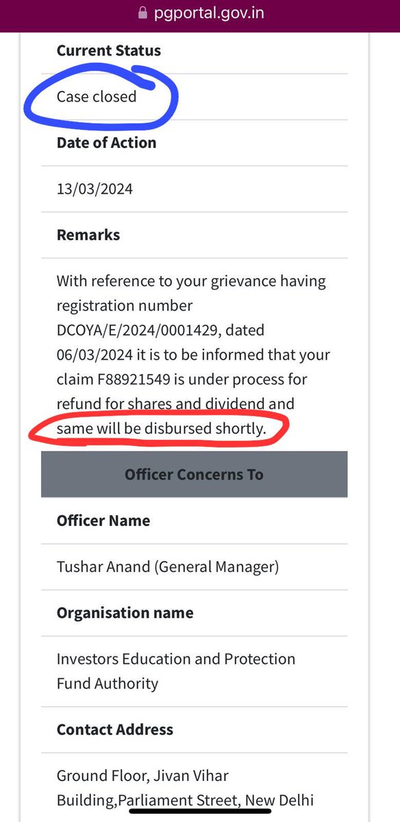 gopalcbe's tweet photo. @DARPG_GoI are closing the ticket on the PG Portal without resolving the issue. 
@nsitharamanoffc https://t.co/qMELcc2zzB