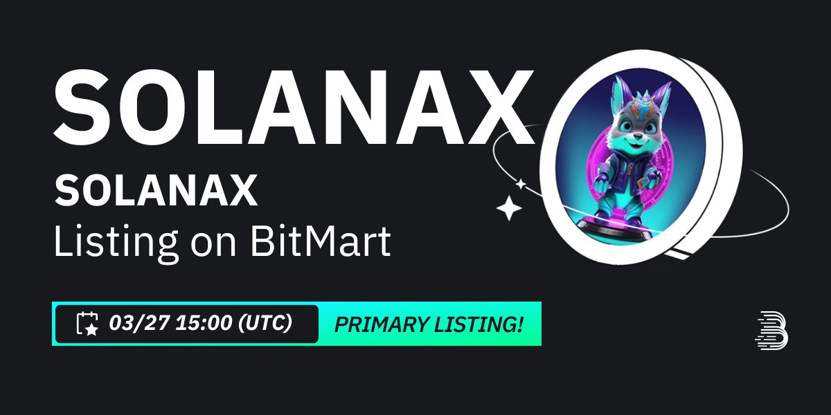 OfficialSOLANAX's tweet photo. Time is ticking fast. Only 2 hours left until our primary listing on @BitMartExchange! 🔥

Trading Pair: SOLANAX/USDT
Start: 15:00 (3 PM) UTC https://t.co/cgYW8bQHvK