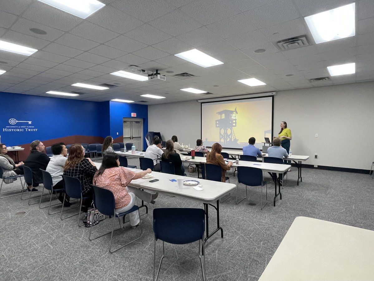 FPRAPensacola's tweet photo. Thank you to #idgroup for letting us borrow the talented Christine Deckert last Thursday! We are thankful for all of the knowledge gained from this presentation centered around operationalizing stories in our organizations. ✨ Lesson learned: LIVE LOUD 🔊👏
#FPRA #FPRAPensacola https://t.co/6JY2mvEjqG