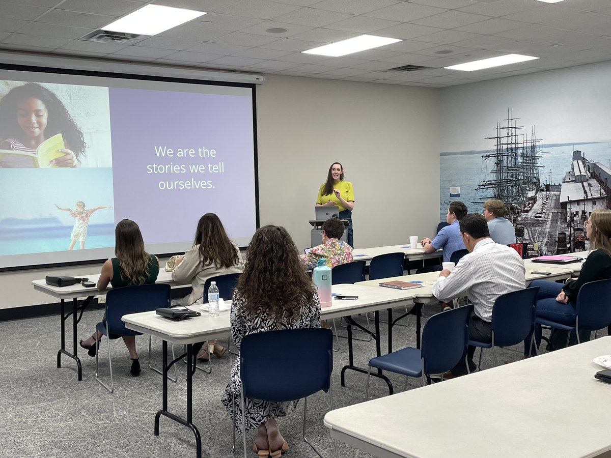 Thank you to #idgroup for letting us borrow the talented Christine Deckert last Thursday! We are thankful for all of the knowledge gained from this presentation centered around operationalizing stories in our organizations. ✨ Lesson learned: LIVE LOUD 🔊👏
#FPRA #FPRAPensacola