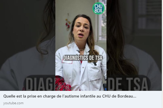 CHUBordeaux's tweet photo. [#SHORT] Quelle est la prise en charge de l'#autisme infantile au @CHUBordeaux ?

Le Dr Carole Bachollet, pédopsychiatre au @CHUBordeaux  vous répond en📽️ !

🗓️RDV la semaine prochaine pour la #vidéo version longue sur l'#austime infantile

Le short ICI 👉 https://t.co/01hqfzBKeF https://t.co/PS26v8HKHp