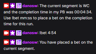 danosw_'s tweet photo. Kinda crazy what you can do with LiveSplit components, next side project is a bot that runs within livesplit to allow people to bet on how fast you you complete the current segment. Having fun with it so far but the documentation for LiveSplit dev is lacking :L https://t.co/rWotlF1q2g