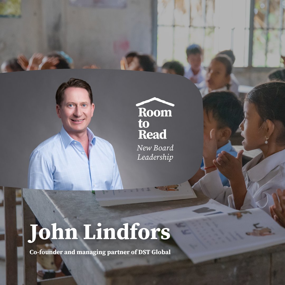 We’re thrilled to welcome John Lindfors as chair of Room to Read’s global board of directors. An esteemed global business leader, John brings technology acumen that will guide Room to Read as we leverage our core competencies for greatest impact.Learn more:bit.ly/3TSqQw2