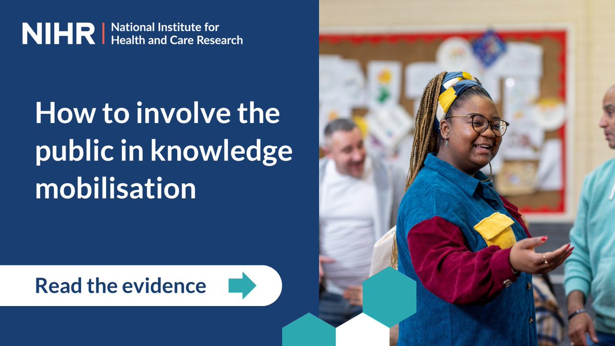 Public involvement in research can enhance its reach, quality & impact. Yet it is often overlooked when researchers come to implementation & dissemination. Our latest Collection includes tips for involving public contributors at every stage of research: evidence.nihr.ac.uk/collection/how…