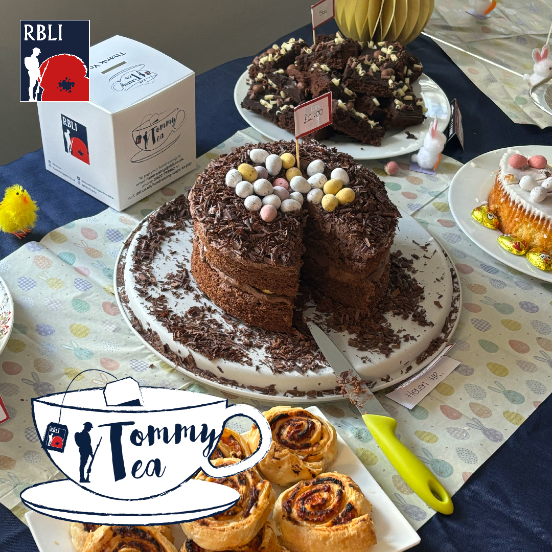 Today, RBLI hosted our own Easter Tommy Tea, raising money for Armed Forces veterans across the UK, with many baked many mouth-watering treats. 🎂🍰🥐 You can host a Tommy Tea throughout the year, choose your theme and get involved by signing up today: brnw.ch/21wIgR3