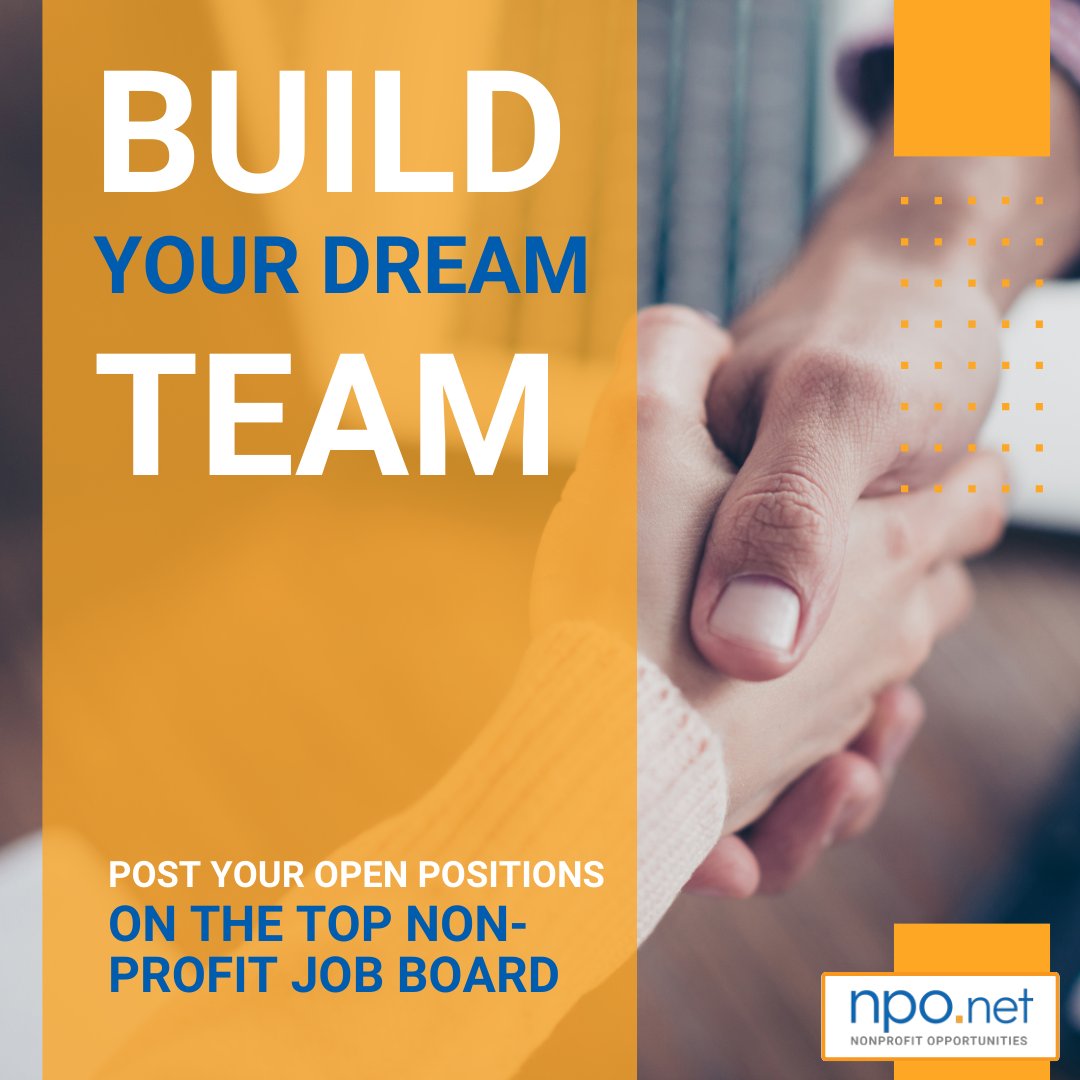 It is important to fill the gaps in your team, but knowing what kind of person would be the best fit before you hire is vital. Once you know who you need, we will connect you with people who are a perfect match. Post your job at careers.npo.net/employer/prici…
