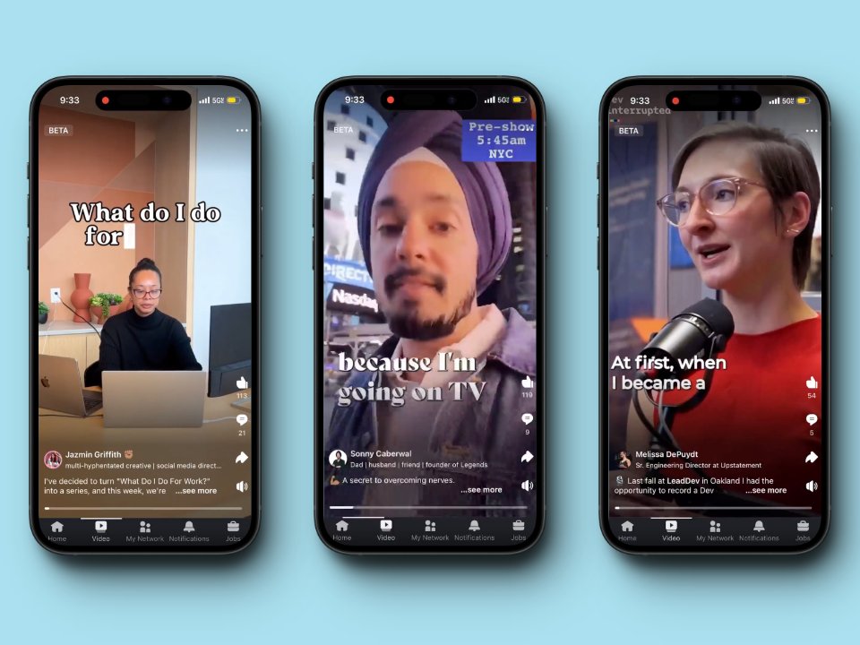 LindseyGamble_'s tweet photo. 🚨NEW 🚨 LinkedIn is testing a new short-form video experience, including a dedicated video ta,  similiar to TikTok, Reels, Shorts, etc.

H/T to @AustinNull for the discovery/screen recording

Details here:

https://t.co/HgGSUaJYvq https://t.co/nDQ8otY0iW