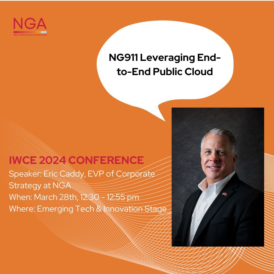 Join Eric Caddy for a session on NG911: Leveraging End-to-End Public Cloud! Learn about different cloud deployments, key questions for NG911 compliance, and how it improves reliability and resilience. 

#NG911 #CloudSolutions #NGA #PublicSafety #911dispatch #911dispatchers