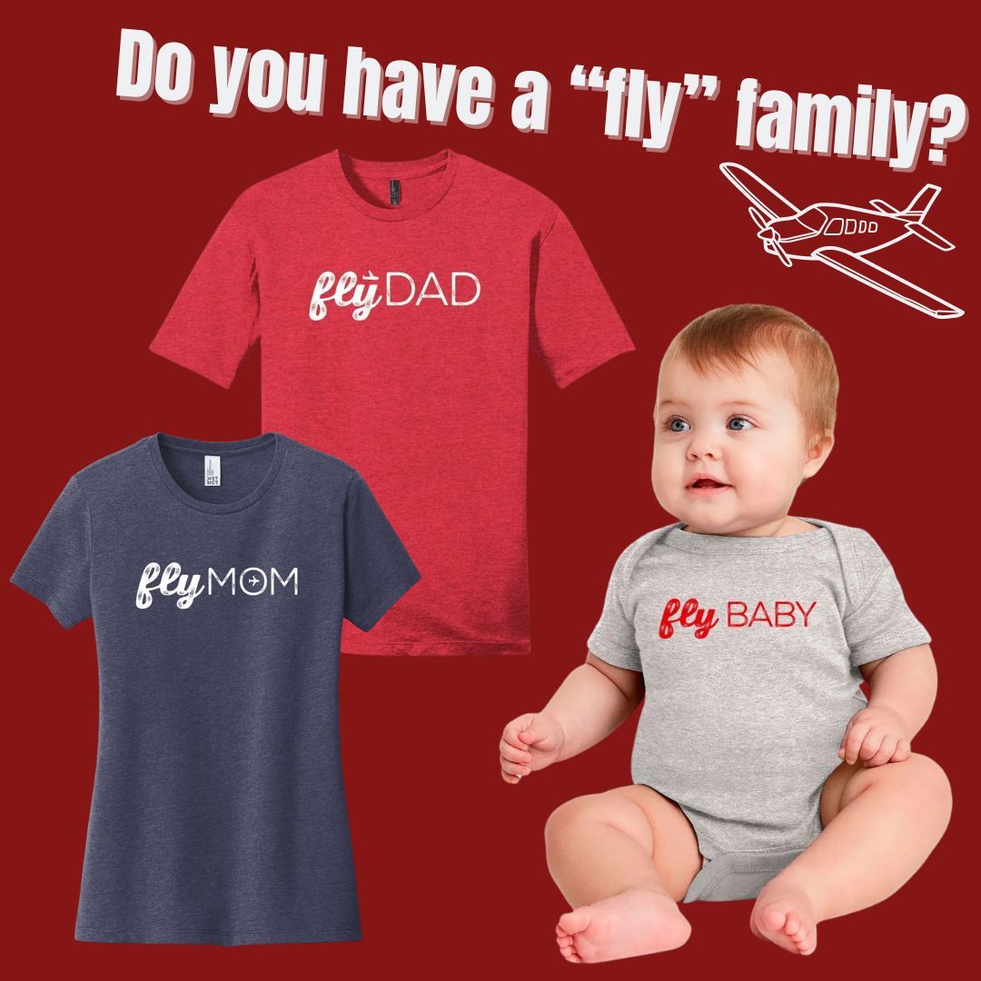 Dress your favorite people for a good cause! #flyGIRL gear brings everyone together: your #aviation community and your family! Shop😍 Sportys.com or flygirlllc.com #shopforgood #avgeeks #pilotstyle #wanderlust #wingstofly