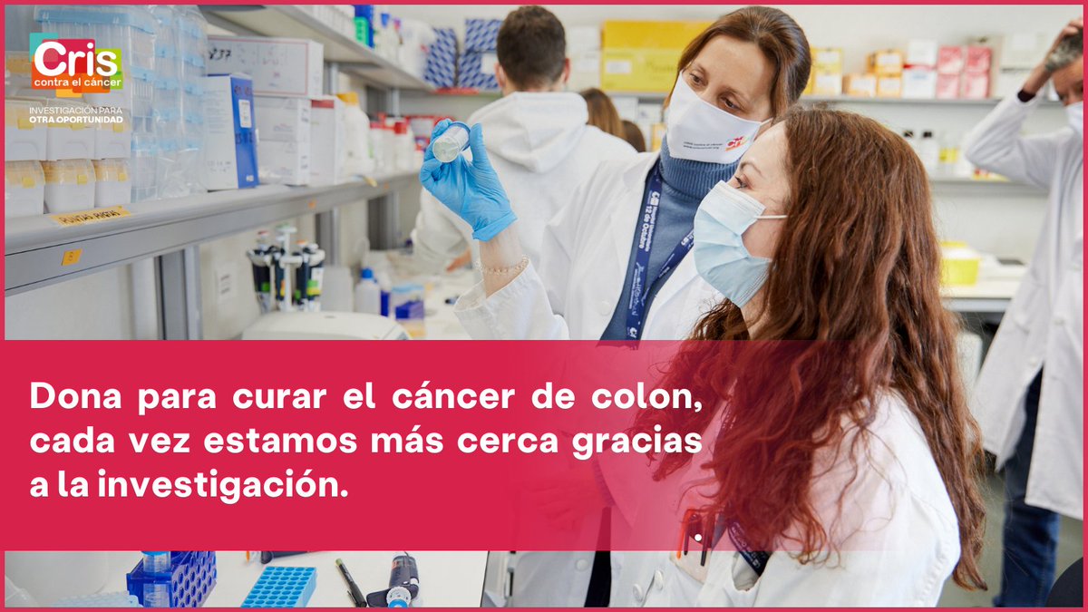 🔴El #CáncerdeColon es el más frecuente en España y el segundo que más muertes provoca. Por eso es esencial apoyar la investigación de cáncer de colon y conseguir su cura. 𝐇𝐀𝐙 𝐓𝐔 𝐃𝐎𝐍𝐀𝐂𝐈𝐎́𝐍 ➡️ow.ly/TWoz50R36B9 #CRIScontraelcáncer #OtraOportunidad