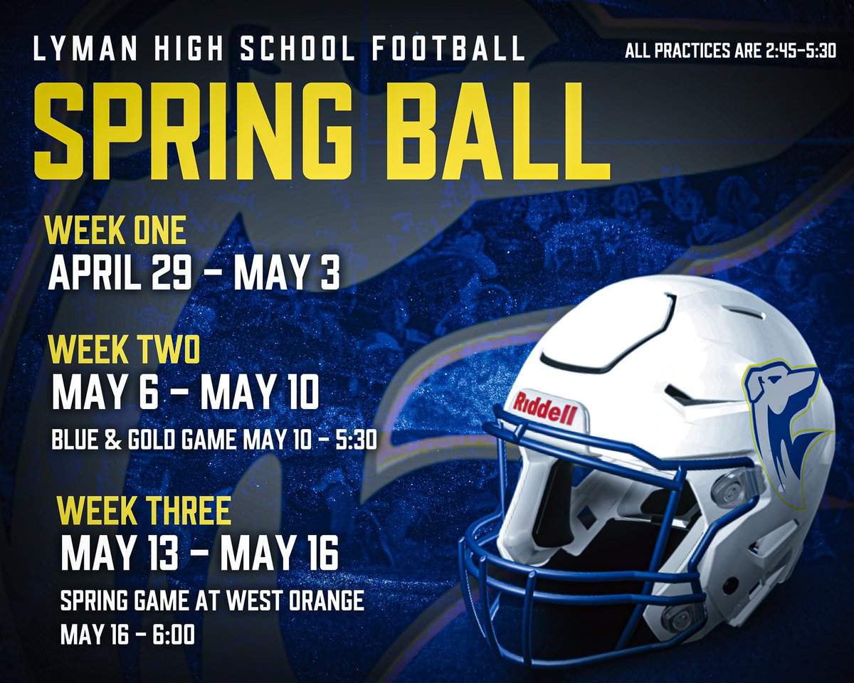 Come check out the Hounds this spring #WhyNotUs @JonesJermel @Recruit_Lyman @Lyman_Athletics