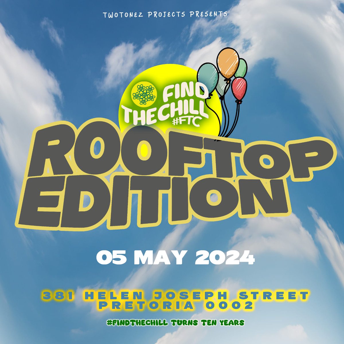 FindTheChill1's tweet photo. Gearing towards our 1st celebration of the Year 
We're taking it to the ROOFTOP fam!
A DECADE OF FINDTHECHILL 🙏🏾
Find The Chill #FTC TURNS 10🎉🥳
A whole decade of chilled vibes💃🏾
MORE INFO COMING!!!
#FindTheChill #FTC #FindTheChillTurns10 #FTCturns10 #ChilledVibes #Goodvibes https://t.co/EGmuYI93PE
