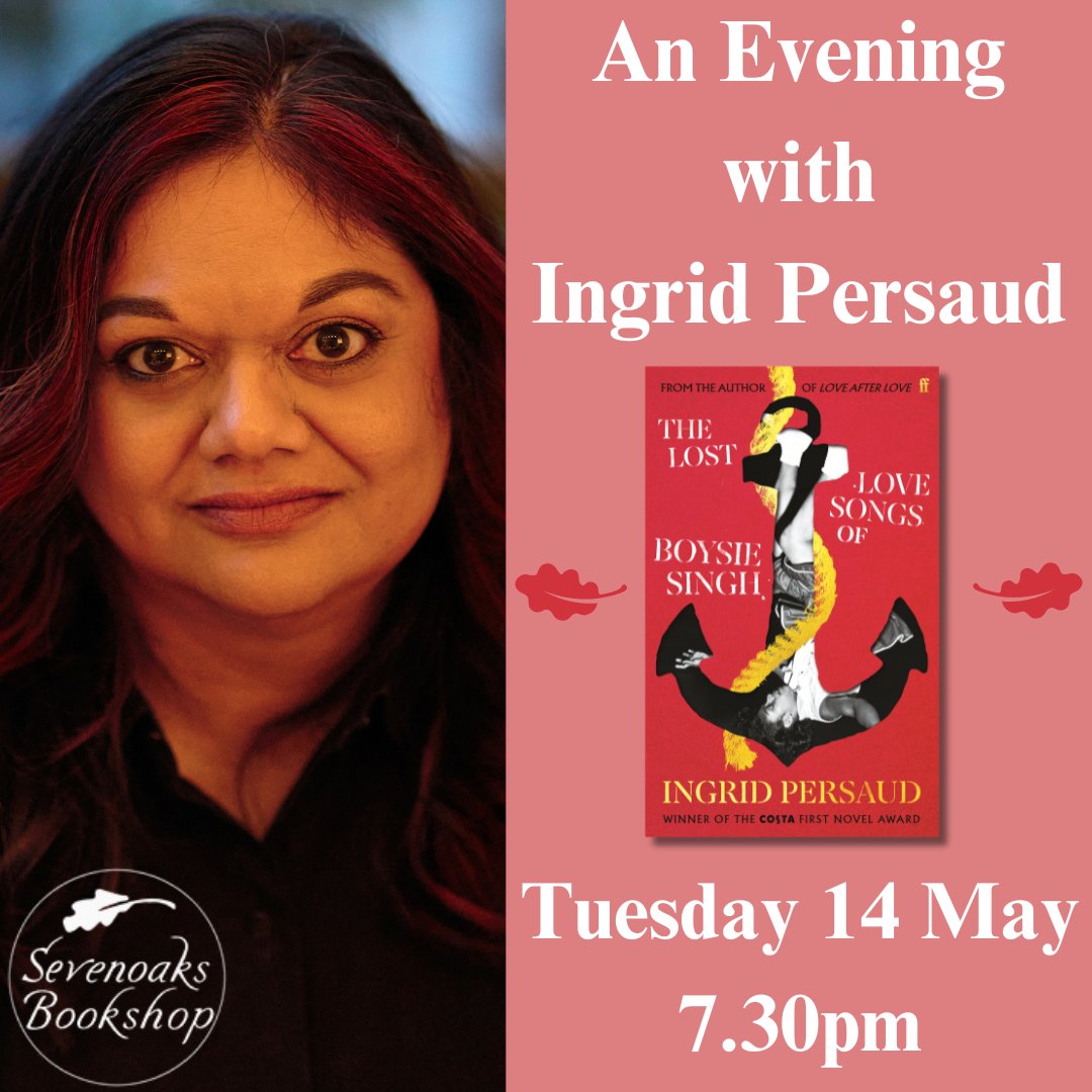 The much anticipated new novel from the author of the award-winning 'Love After Love'! 'The Lost Love Songs of Boysie Singh' tells the story of four women, their lives connected by the notorious gangster Boysie Singh. To book your place, click below: sevenoaksbookshop.co.uk/an-evening-wit…