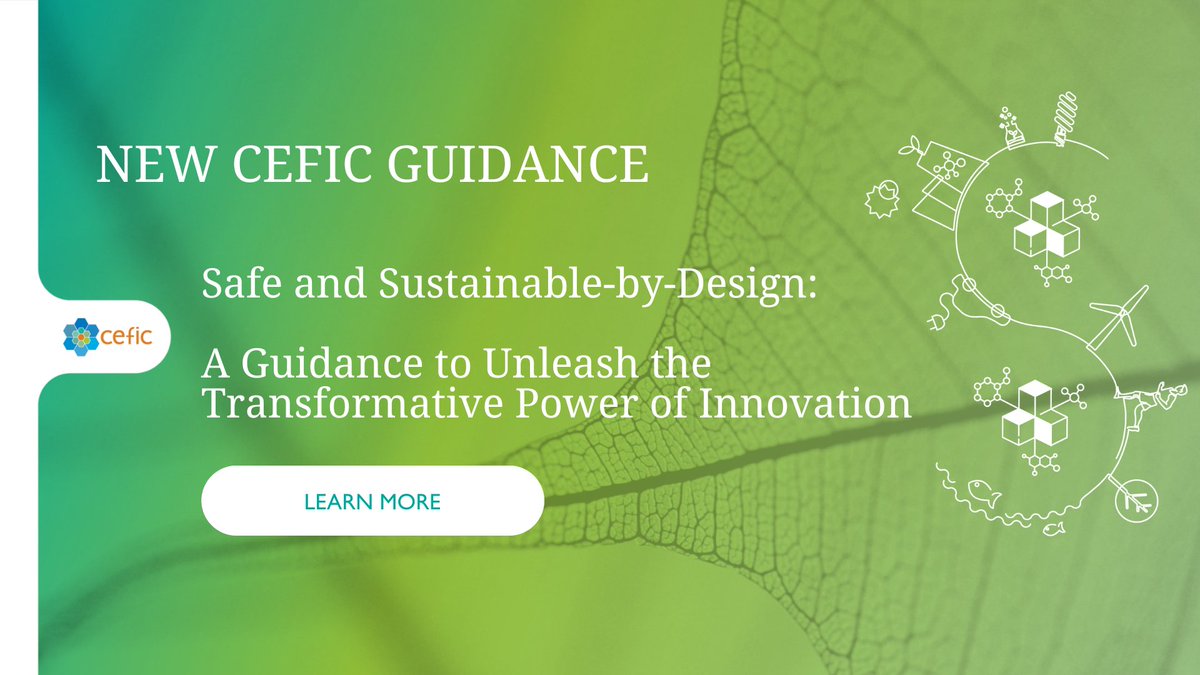 Cefic's tweet image. 📣 'Safe and Sustainable-by-Design: 🌏 A Guidance to Unleash the Transformative Power of Innovation’, outlines how to integrate SSbD principles into the core of the chemical industry's innovation processes. 
#SSbD #Innovation #Sustainability
Read here 👉 shorturl.at/tFIW5