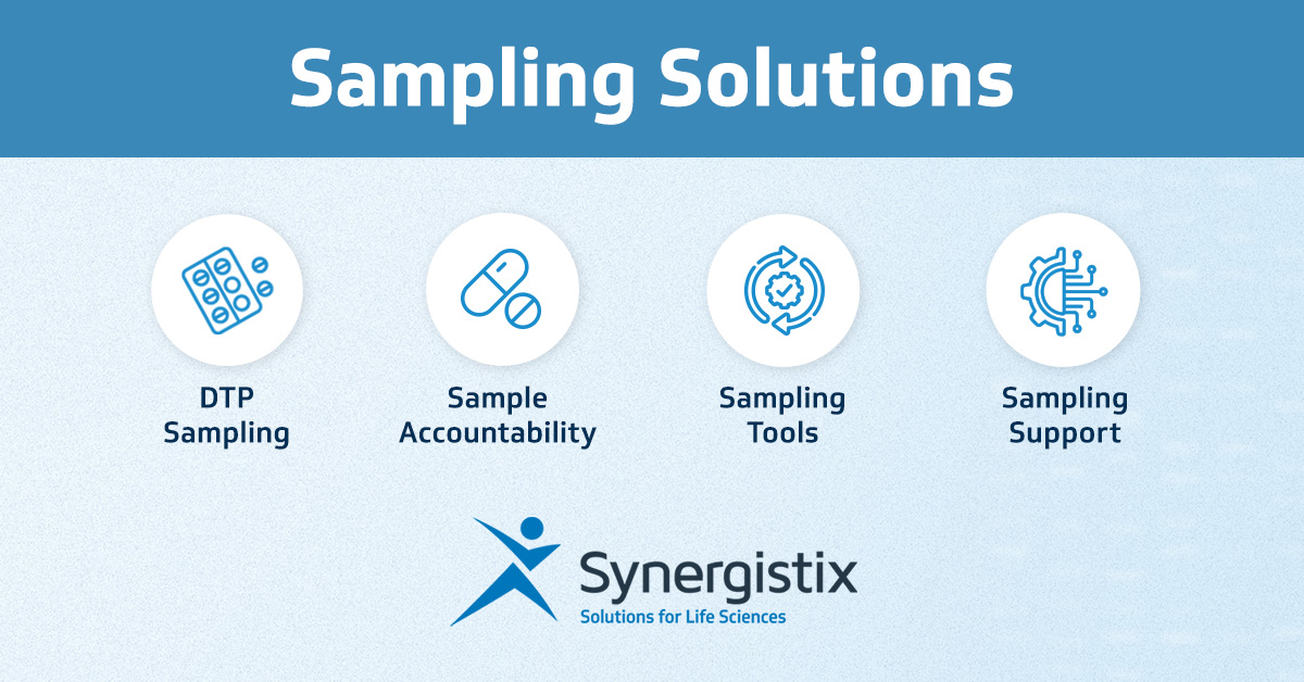 SynergistixInc's tweet image. What do you need to ensure samples compliantly and effectively reach HCPs? Synergistix has it. Explore our sampling solutions and let's connect you with an expert: ow.ly/Y5qy50QGLqa #LifeSciences #SamplingProgram