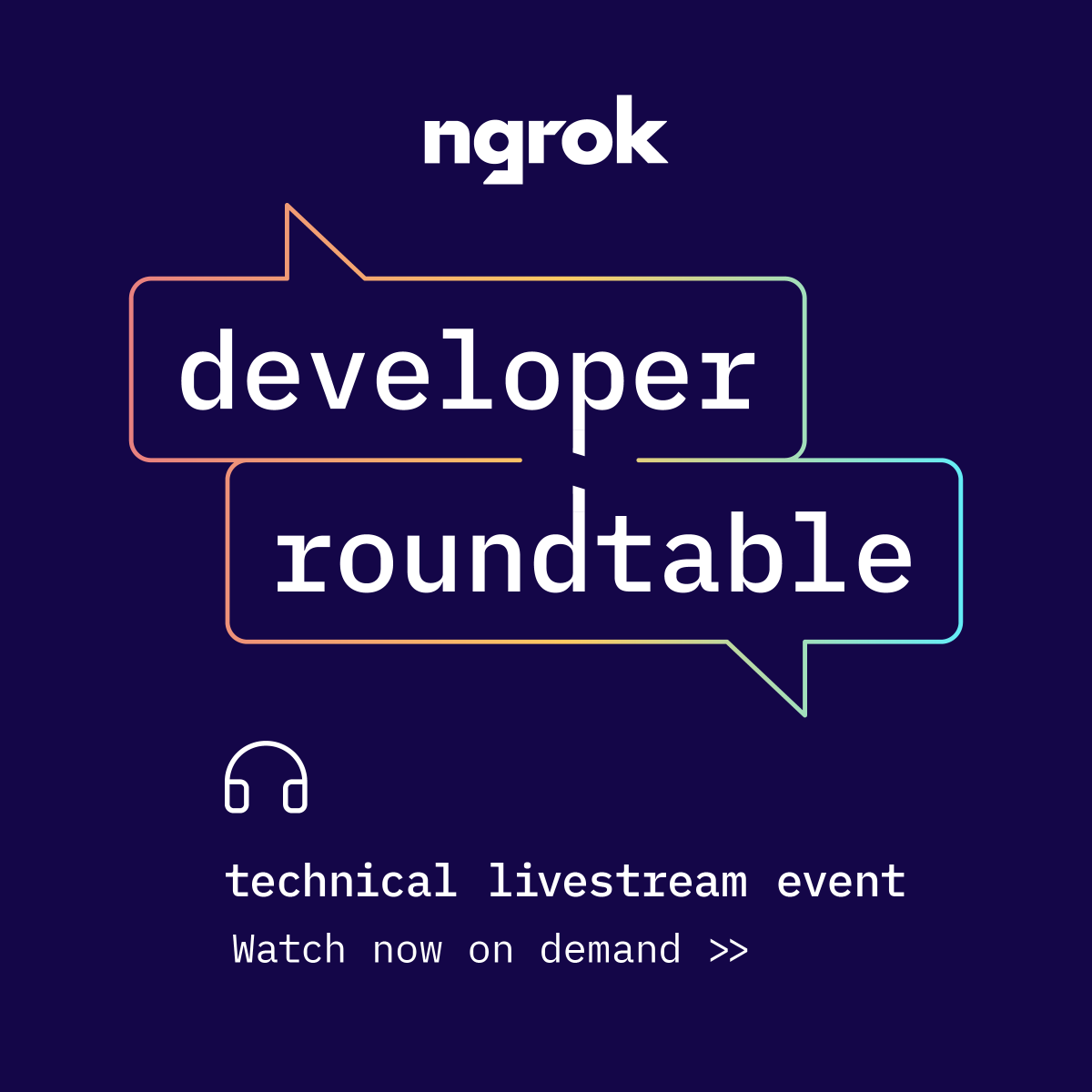 ngrokHQ's tweet image. ngrok's Developer Roundtable from this week is now available on-demand! 👩💻🎥
The team demonstrates some of the Azure Kubernetes Service (AKS) benefits and how it works well with the ngrok platform. 🤝
Watch now: ow.ly/ctG350R2OM2
#ngrok #DeveloperRoundtable #AI