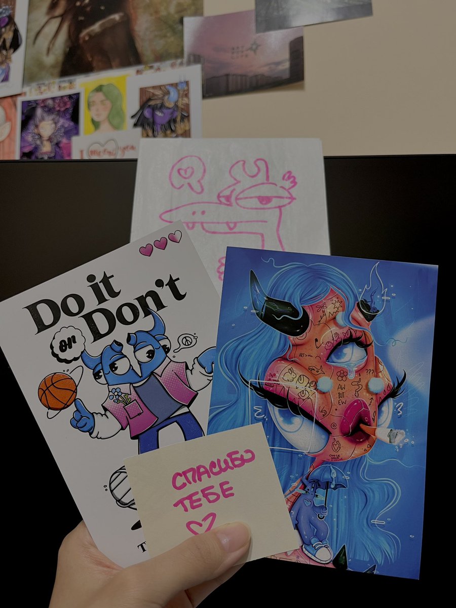 I got postcards by <a href="/narisofka/">𝐧𝐚𝐫𝐢𝐬𝐨𝐟𝐤𝐚 ✦</a> ! I'm so glad ✨ they're so beautiful 💕

GN everyone