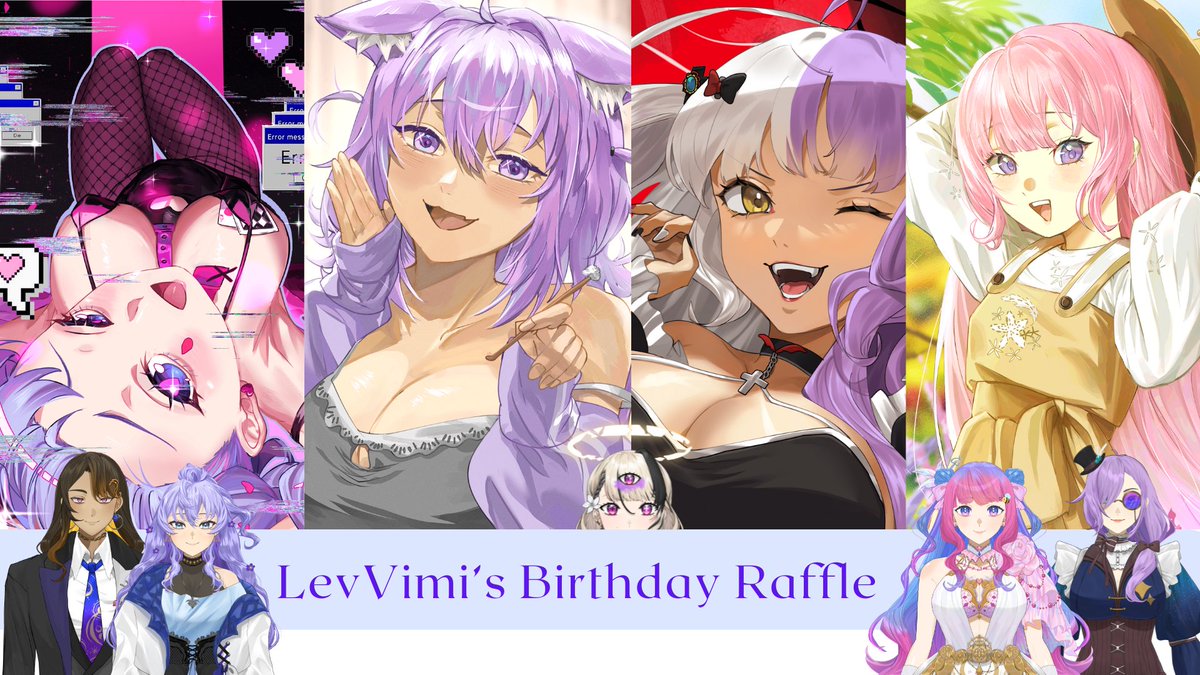 LevVimi's tweet photo. LevVimi's Birthday and 1.2k celebration art raffle!🎂
Winner 1- Half-body vtuber model art
Winner 2&amp;3- 1 Half-body colored Illust
For 3 winners!
⭐️Join, like + rt &amp; follow
⭐️Feel free to share your oc's
⭐️Read the rules first of the poster in the comments below!
#artraffle https://t.co/48VceINmGk