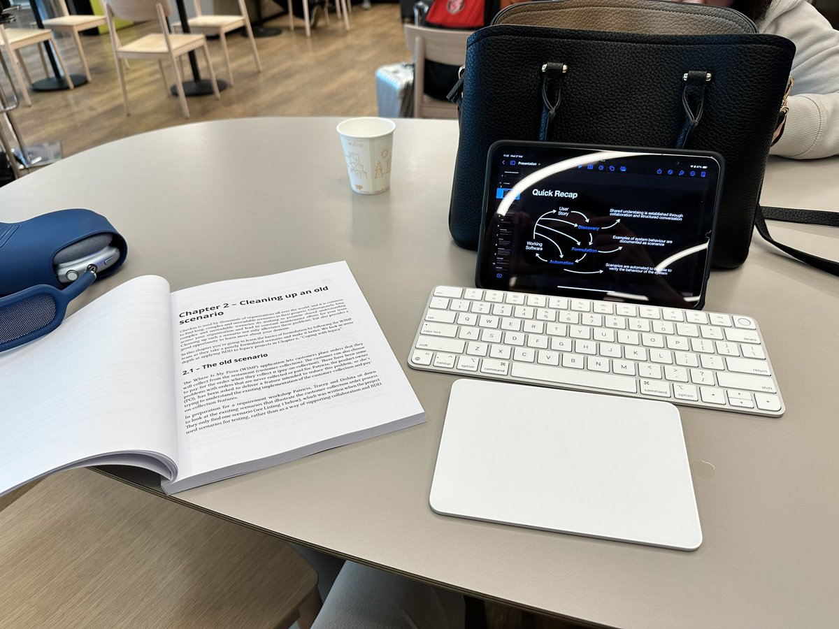 RaphaelDeLio's tweet image. Going back to Amsterdam and taking the time to prepare a presentation on Behaviour Driven Development based on the second BDD Book written by @sebrose and @gasparnagy
#behaviourdrivendevelopment #bolhadev cc @sseraphini