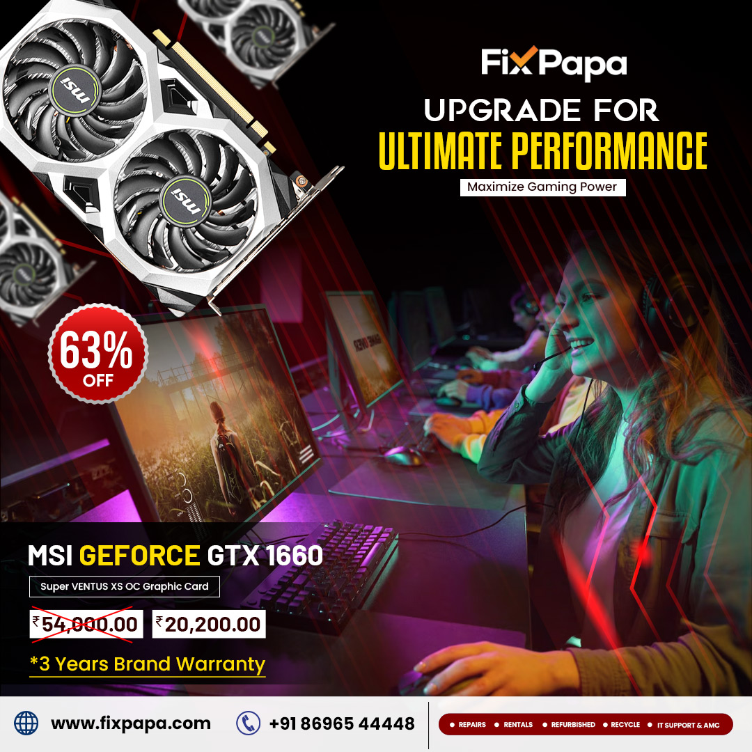 FixPapaOfficial's tweet photo. Level up your gaming experience with MSI graphics cards. 🔥🖥️
Visit : 🌐 https://t.co/jE3KWKZh0Y
Call :  ☎️ 8696544448

#getpill #MSIGraphicsCard #graphicscard #CPU #msigeforce #gtx1160 #GTX1650 #gamingpc #GamingGraphics #GPUUpgrade #GraphicsPower #VisualsThatWow #GameInStyle https://t.co/5pqmNXPEVs