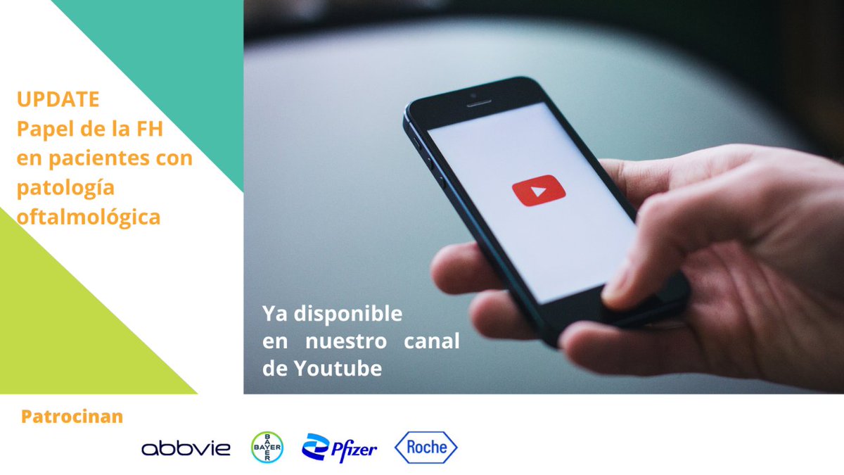 📽️ ¿Te lo perdiste? grabación de la jornada ya disponible i.mtr.cool/shmlgqfaiv
🖋️ Papel de la FH en pacientes con patología oftálmica

Ponentes:
▶️<a href="/catimarch/">Cati March Frontera</a> / HU Son Llàtzer
▶️<a href="/bielmercadal1/">Biel Mercadal</a> / Hospital Mateu Orfila 
▶️<a href="/AnxoFF/">Anxo Fernández Ferreiro 💊</a> / <a href="/FarmaCHUS/">FarmaCHUS</a> 
▶️Maribel Fernández / CHUS