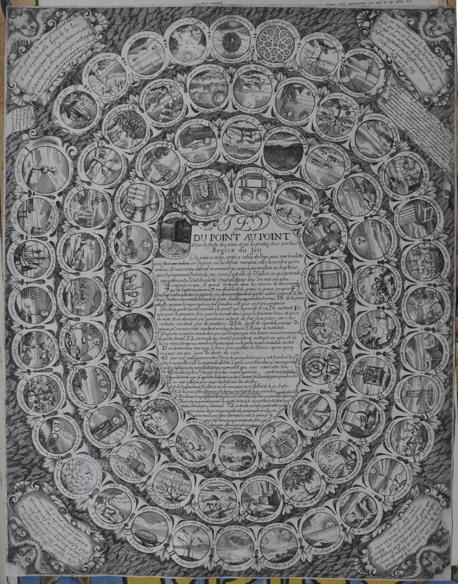 How a 17th century French Jesuit devised a board game to help carry out his mission in the Mohawk valley. @GemmaTidman describes Jean Pierron's version of Snakes & Ladders and reveals its surprising legacy on @BBCRadio3 at 10.45pm bbc.in/3vjLhZH @ahrcpress @QMULCompLit