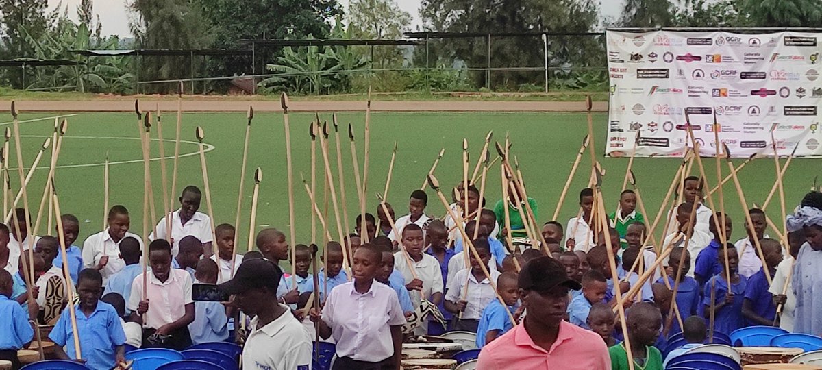 Here we are in Huye, Rwanda watching 275 girls (aged 5-12) performing warrior dance and drumming <a href="/Mobile__Arts/">Mobile Arts for Peace</a>. Living culture and the power of arts running right through every fibre of these girls.