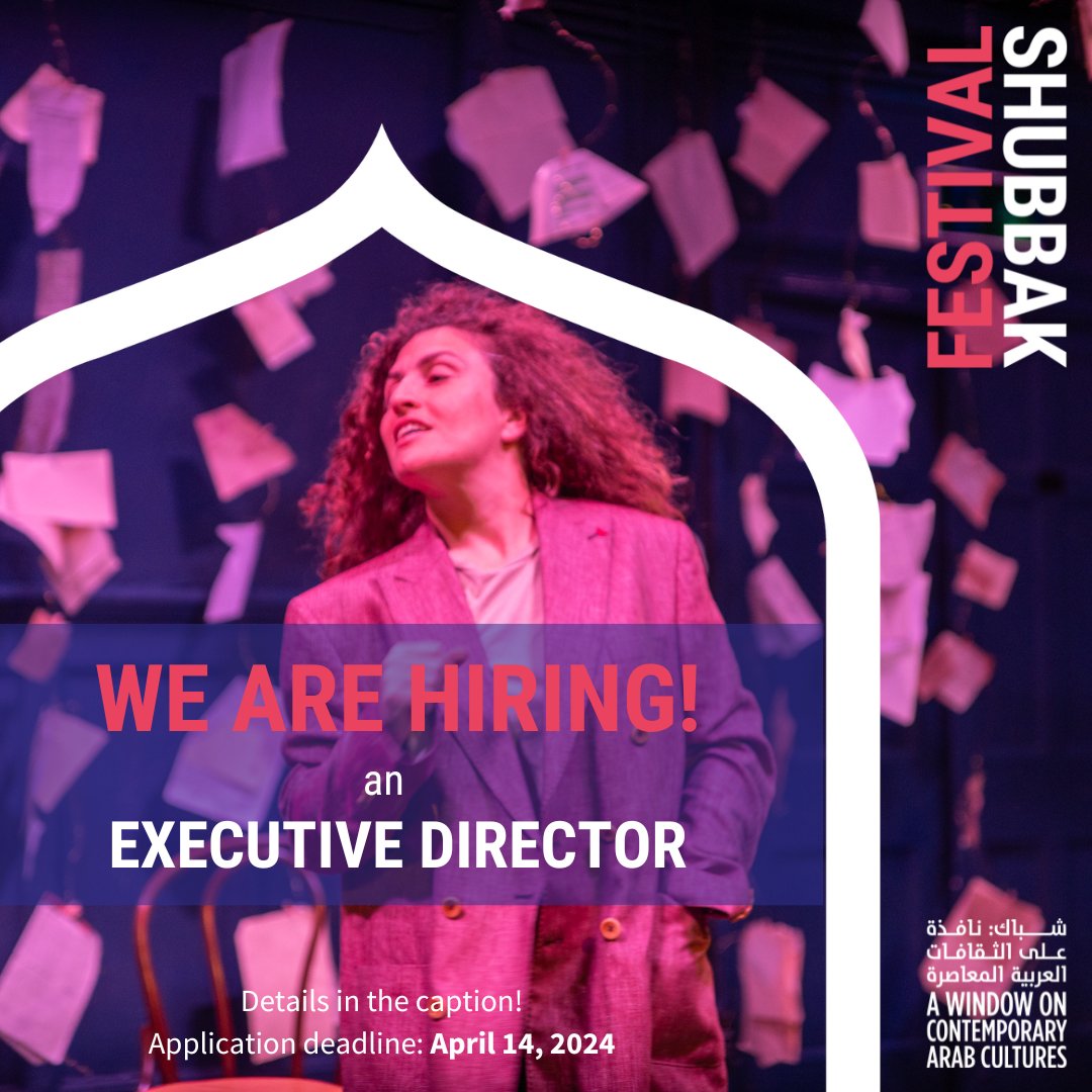 Shubbak seeks an Executive Director to join our small and dynamic team in a period of transformational change! This is offered as a part-time, permanent position [Applications are now open until April 14 ] To apply: shubbak.co.uk/we-are-recruit…