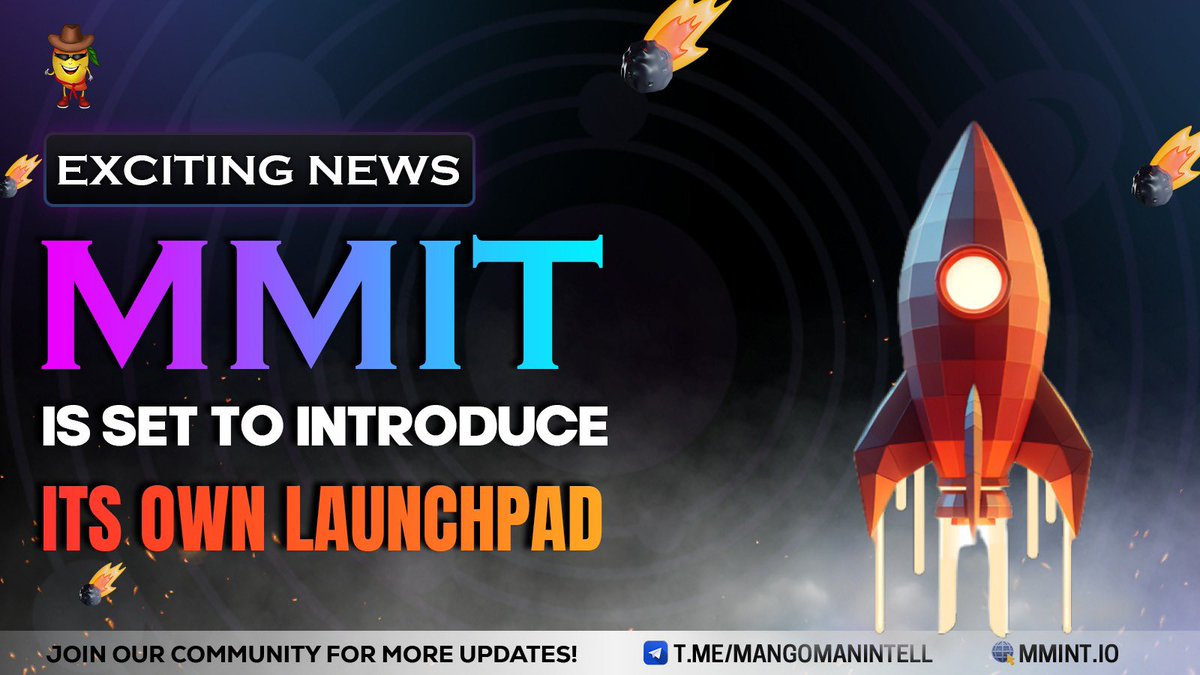 🚀 Blast Off into the Future with MMIT New Launchpad! 🌟 Buy Now 👇 pancakeswap.finance/swap?outputCur… Join the journey at: 🔗linktr.ee/mangomanintell… $MMIT #MMITLaunch #MMPAD #CryptoStaking