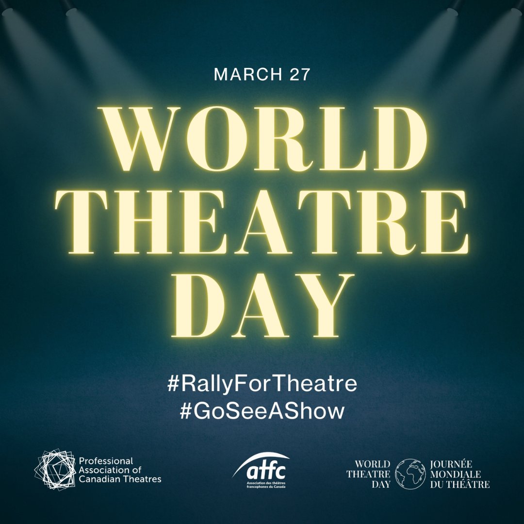 IT'S WORLD THEATRE DAY!!  Stay tuned today - we've got A LOT of content coming your way!! A special message & announcement from David Nairn, a visit to the Opera House, and something this evening that we promise will be 'lit'. #WorldTheatreDay #WTD #RallyForTheatre #GoSeeAShow