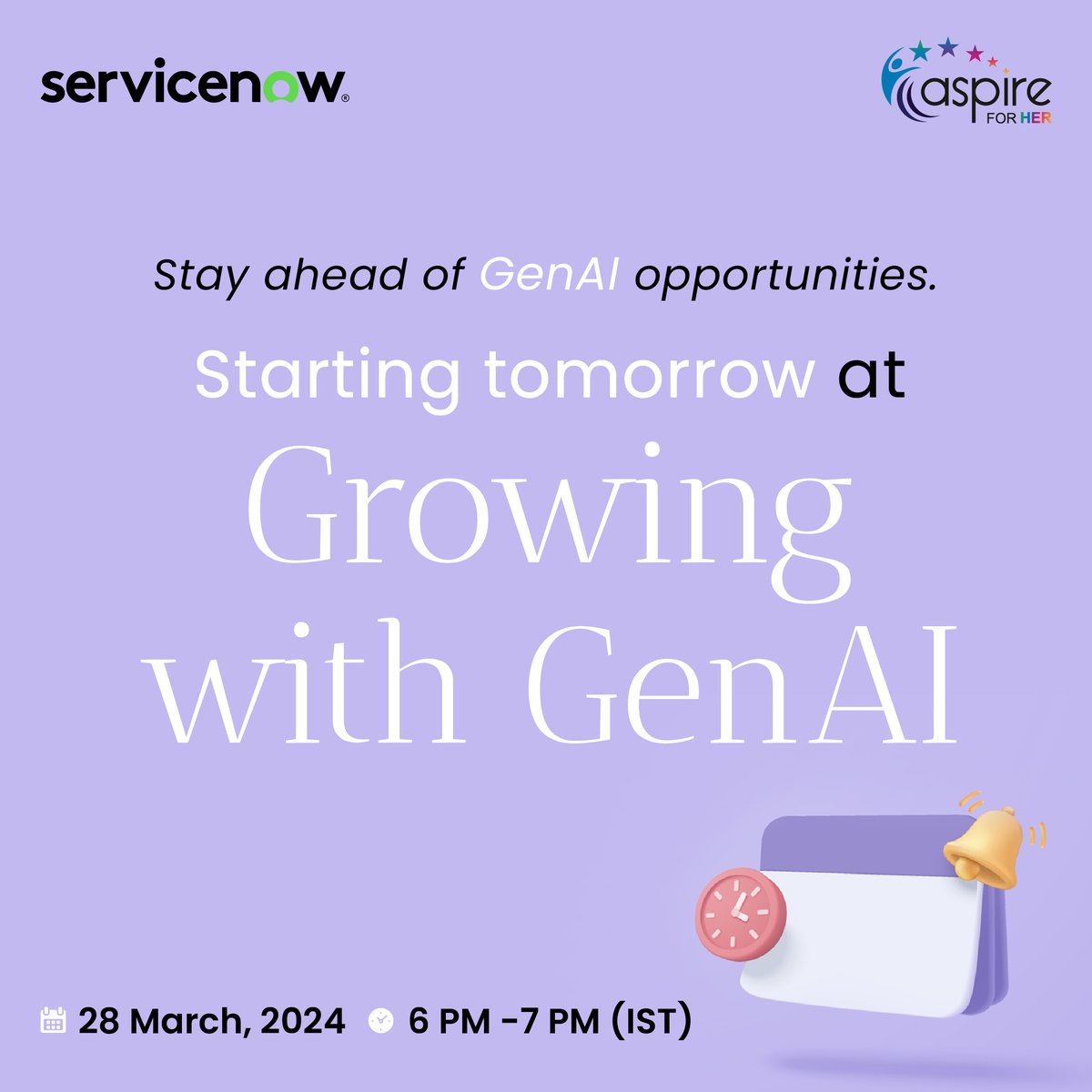 Are you excited about this upcoming event? Here, Rohini Ramakrishnappa & Tanusri Gurudanti of ServiceNow will help you make sense of the GenAI space, tell you about open jobs you can apply for & give you a chance to connect with them for 1-on-1 mentorship. zoom.us/meeting/regist…
