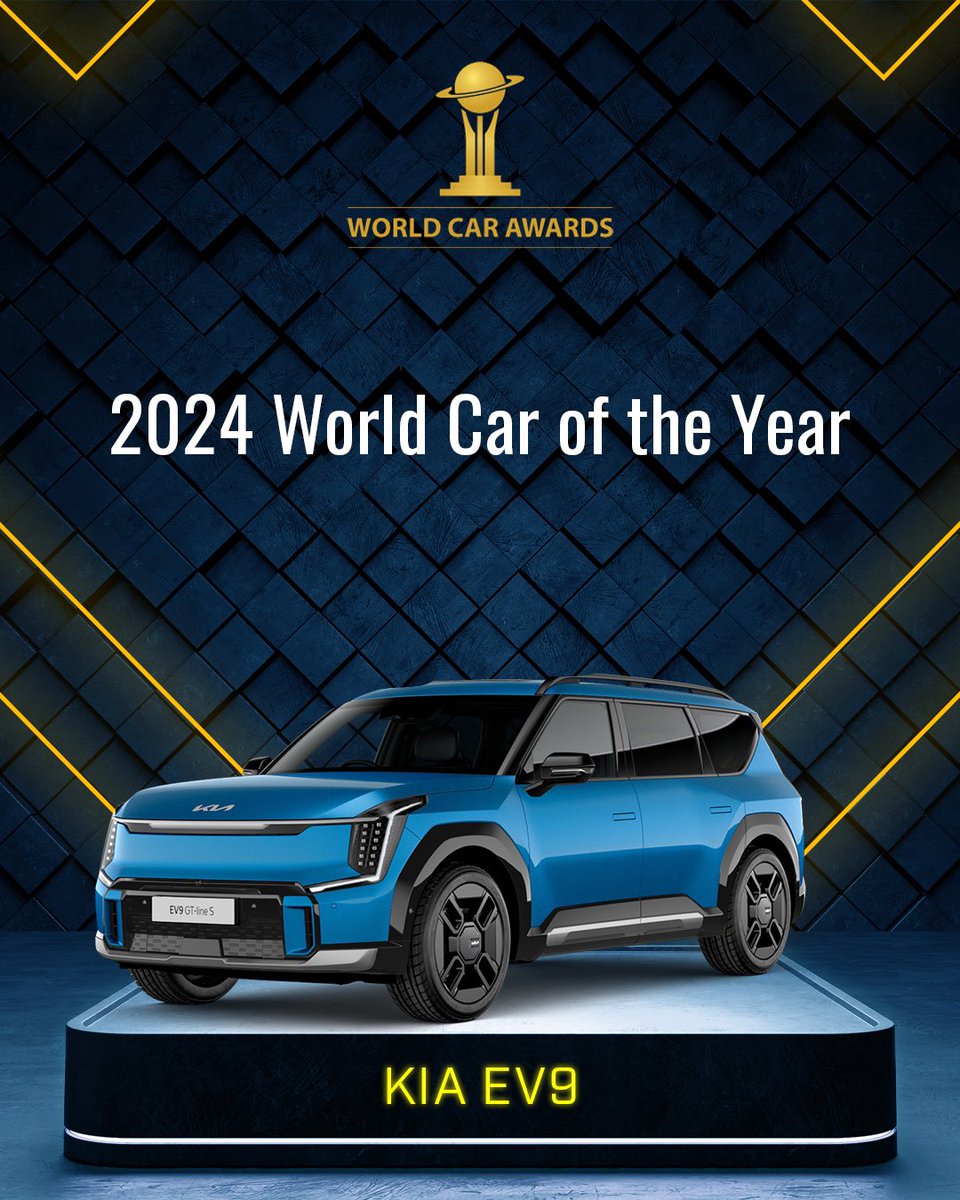 El ganador al mejor auto del mundo, el World Car of the Year en los @WorldCarAwards 2024 es el @KiaMexico EV9. ¡FELICIDADES! @NYAutoShow