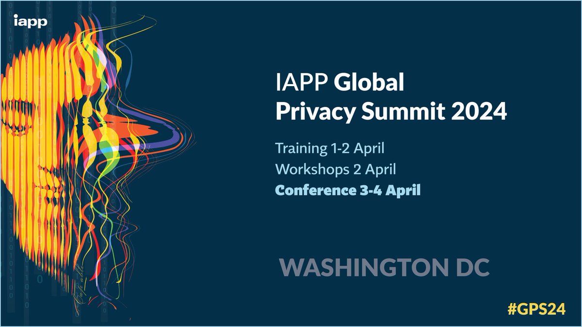 Today at 11AM (EDT), EDPB Chair Anu Talus will discuss DPAs' top priorities, shifting regulatory focus and the 2024 enforcement agenda during her panel @PrivacyPros Global Privacy Summit. Follow the panel in Salon 5 ➡️iapp.org/conference/glo… #GPS24