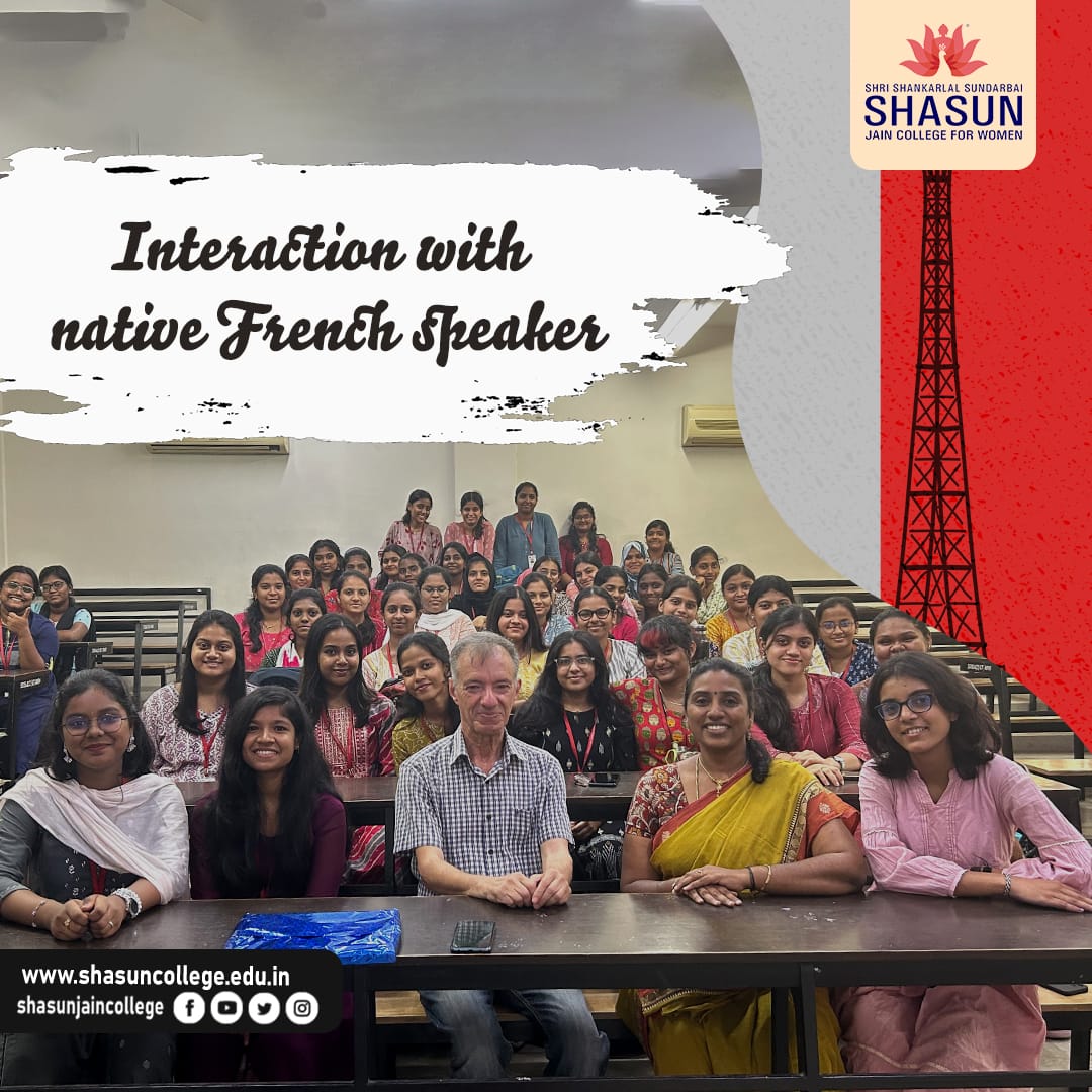ShasunW's tweet image. Interactive Session with Native French Speaker.💐 Thank you Sir for taking the time to attend the Session. Your presence was greatly appreciated and Your input was highly valued.👍🏻

#french #frenchspeakers  #frenchlanguage  #womeneducation #shasunjaincollege #lifeatshasun