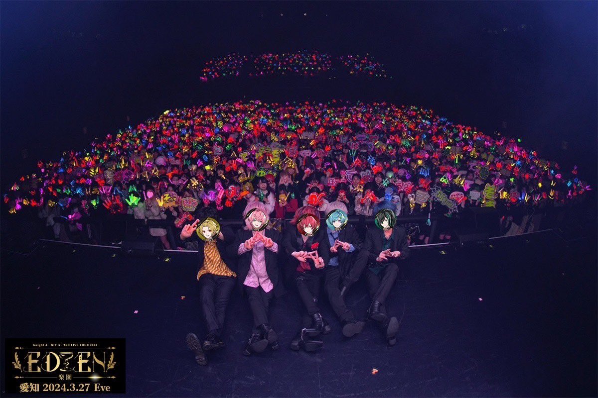 Info_KnightX's tweet photo. Knight A - 騎士A - 2nd LIVE TOUR 2024

 ||◤ EDEN -楽園- 『 Adam 』 | 『 Eve』  ◢||

in Zepp Nagoya - Day 2 -
2024/03/27

#KnightA15公演LiveTour https://t.co/huxTHilALq