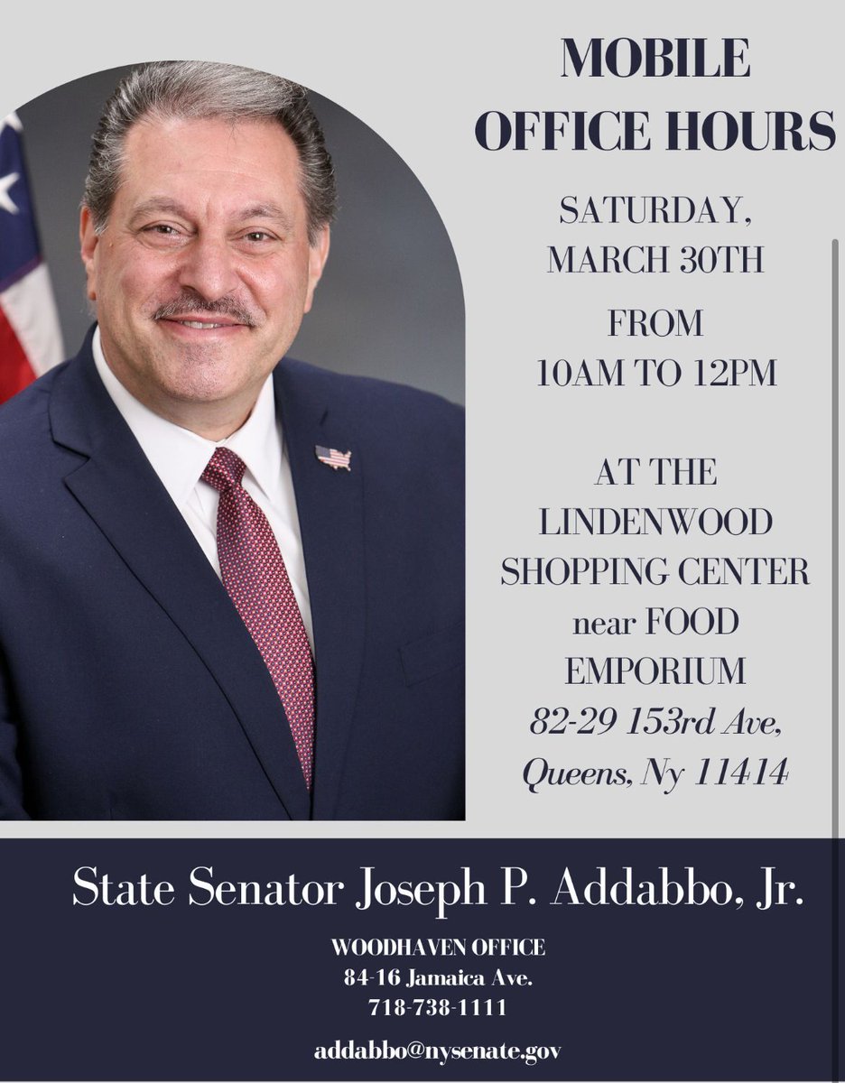 MOBILE OFFICE HOURS IN HOWARD BEACH THIS SATURDAY