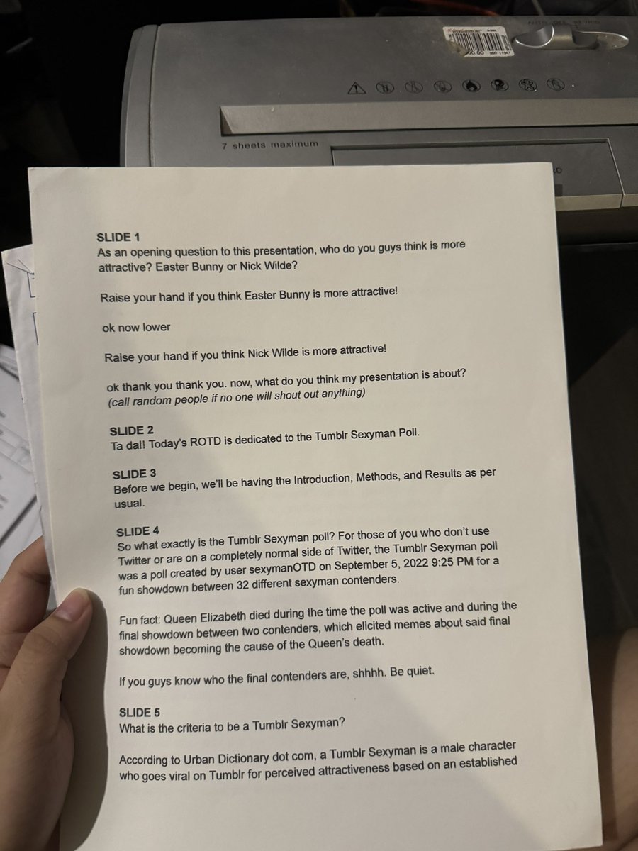 IMCJEHDHD MY ROTD PRESENTATION SCRIPT (I’m keeping it for memories)