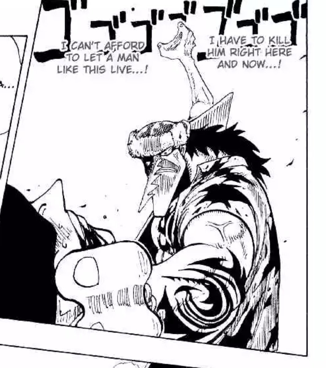 #ONEPIECE1112 
Dam arlong knew something was up 🔥🔥🔥
Tbh back when Luffy and Zoro equals in power