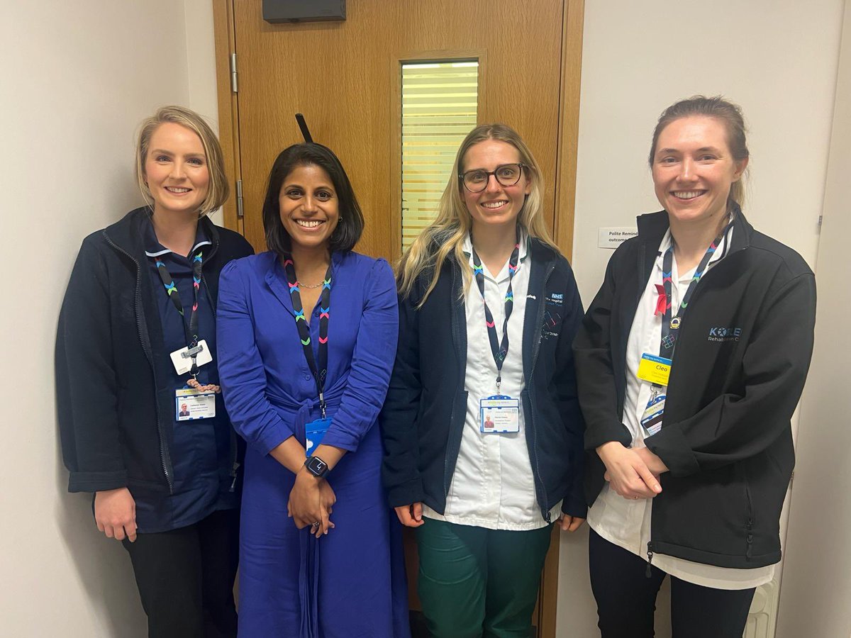 Very excited to see our first patients today in the @ChelwestFT Older Adult Cancer Service! Delighted to be improving care for our older patients with this fantastic team @cleo_dobson @Jo_Aguilar_