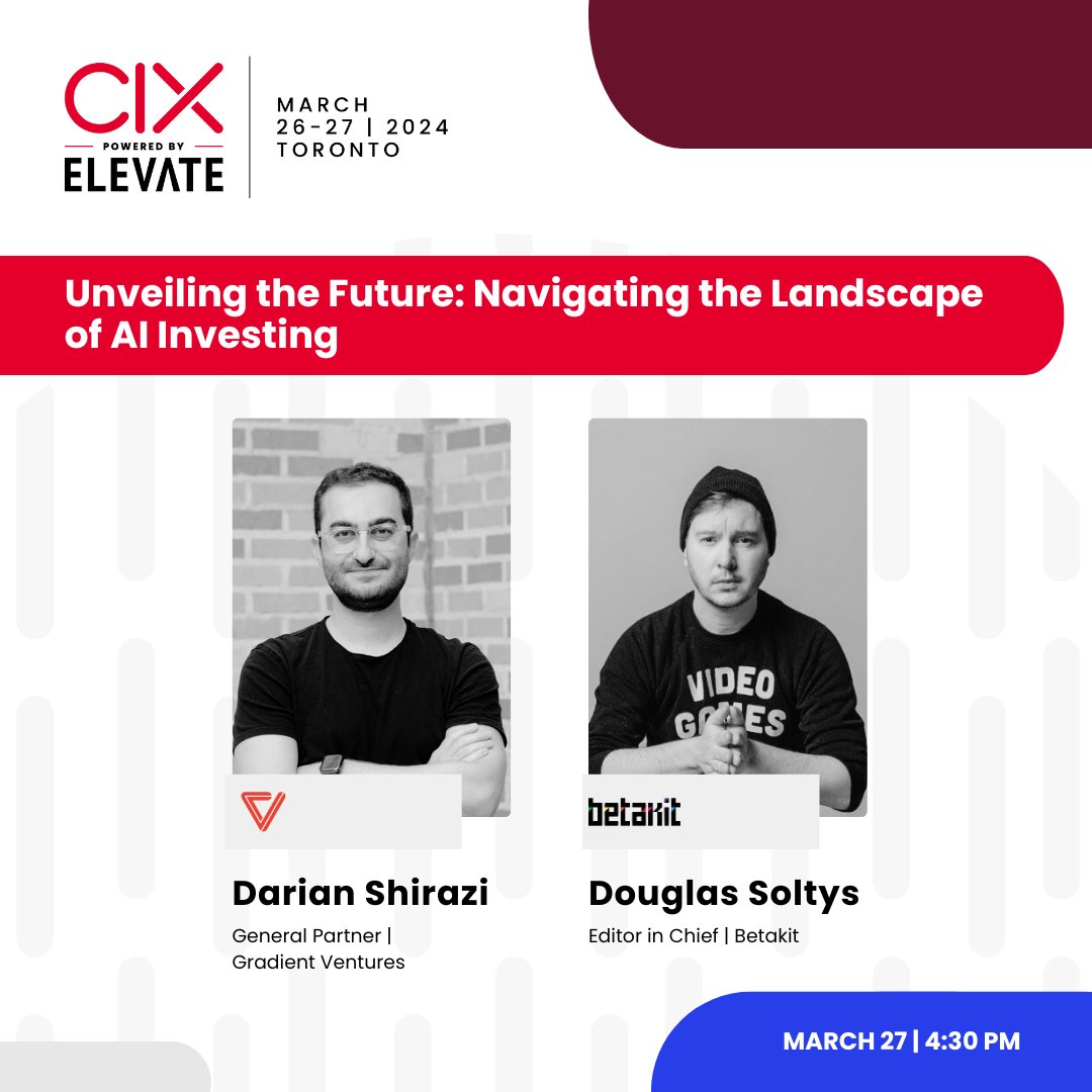 Today is filled with countless can't-miss moments from esteemed leaders in #tech, #innovation, and presentations from the nation's top #startups. Add these events to your schedule and you won't be disappointed! View the full agenda here: cixsummit.com/agenda/ #ElevateCIX2024