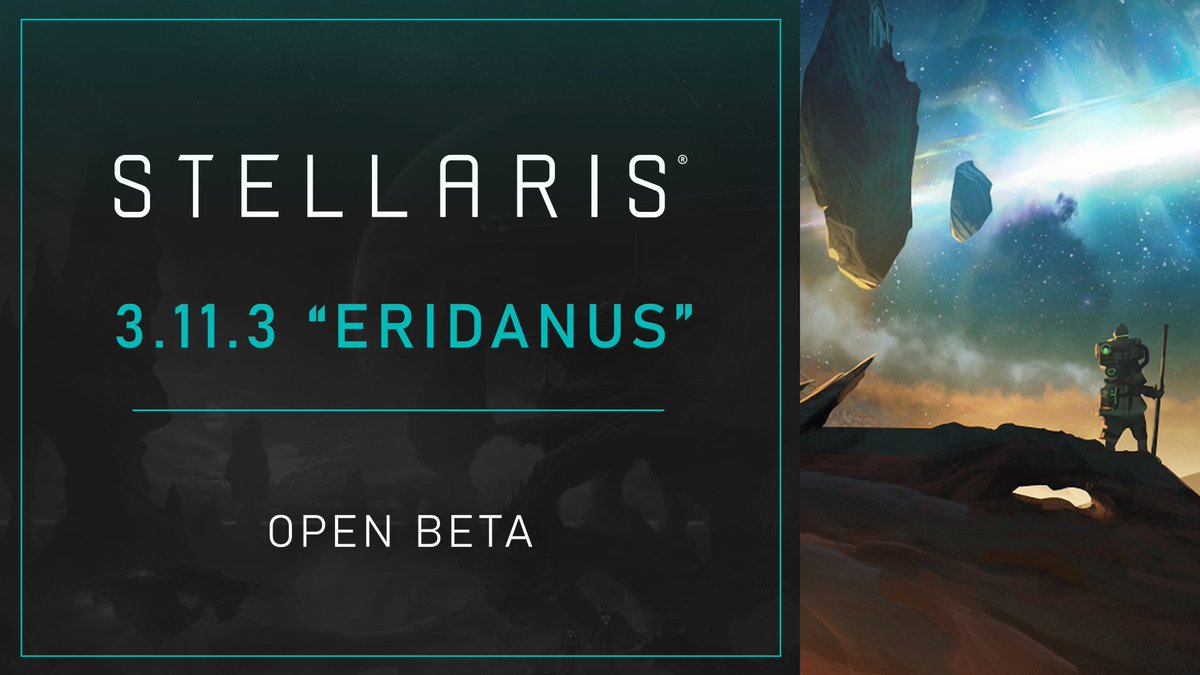 Just in time for the weekend, the Stellaris Dev team has released the 3.11.3 'Eridanus' Open Beta on Steam, which addresses issues left over from the 3.11 release. Visit the Paradox forums for a list of changes in the 3.11.3 'Eridanus' Open Beta: pdxint.at/3PDo9MA