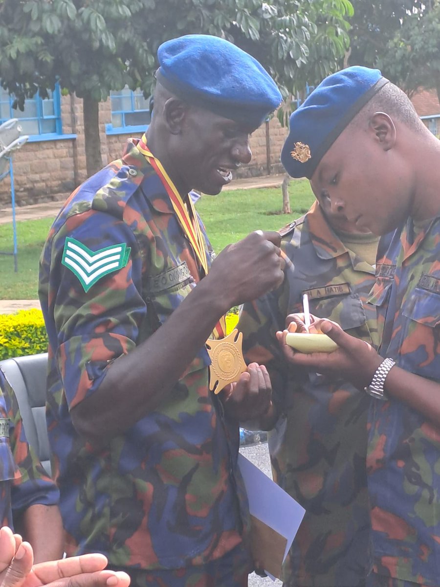 OlympicsKe's tweet photo. Chanda chema huvikwa pete

African Games Gold medalist Edwin Okong'o rewarded  by being given promotion from corporal to sergeant. 

Congratulations mate 👏🏿👏🏿

#Teamkenya https://t.co/YTkSbDv9PP