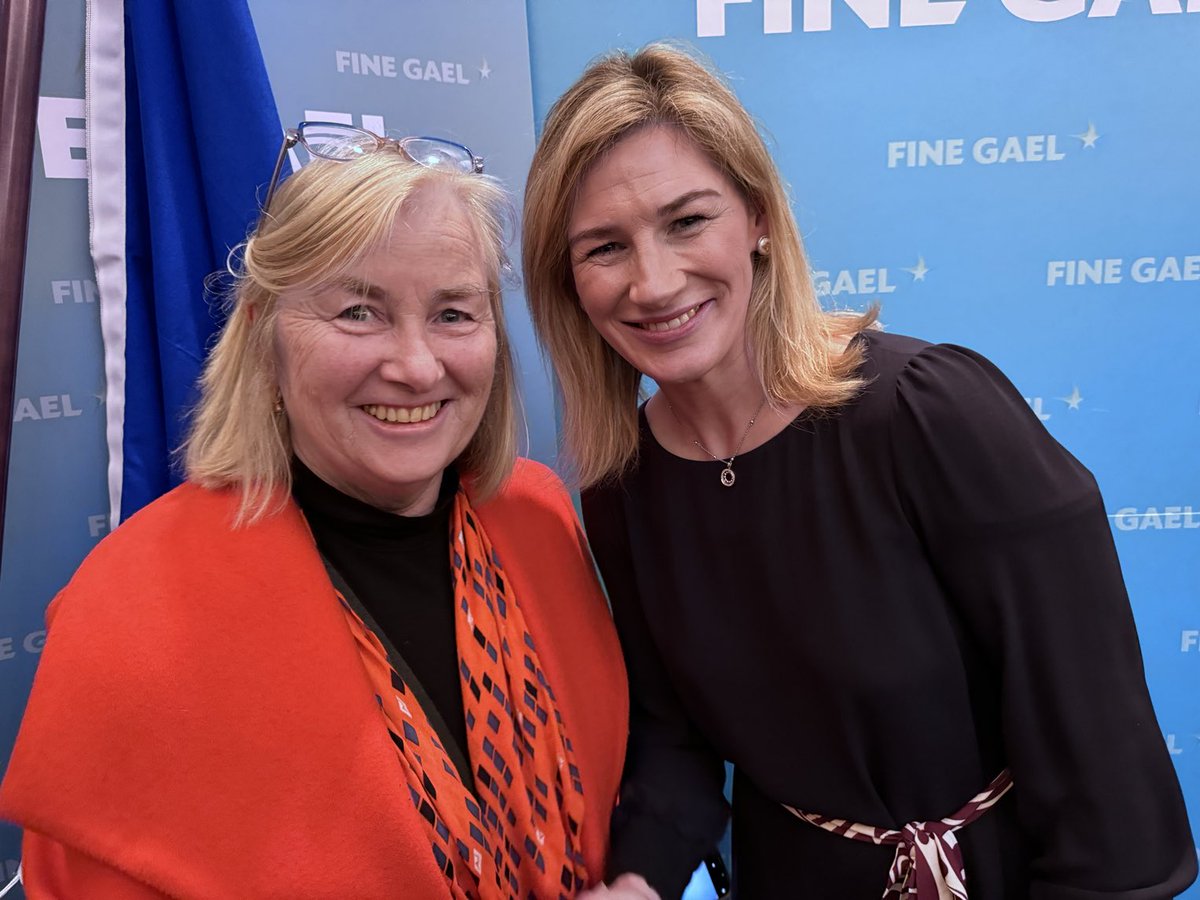 Agnes meets Nina Carberry a new and very welcome candidate forFine Gael in the European Elections