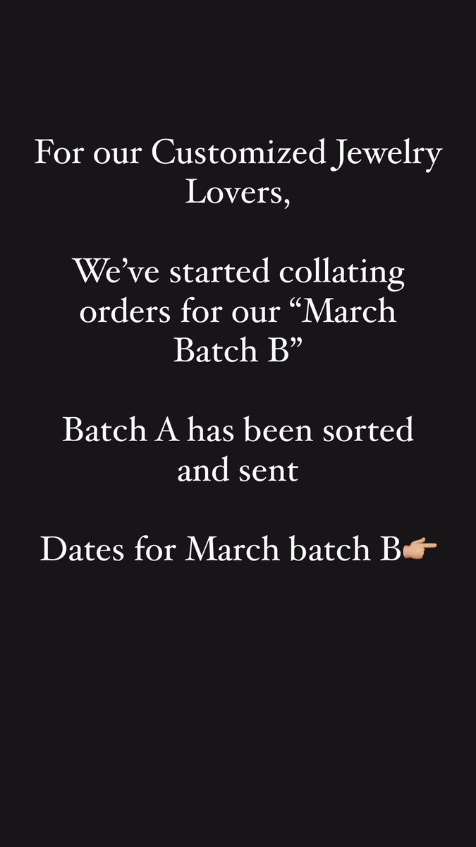 faves_deluxe's tweet photo. Our Easter Sales is still ongoing and for our customized Jewelry lovers, We’ve started collating orders for batch B

@_DammyB_ 

#favesdeluxe #customizedjewelry  #jewelrycustomization https://t.co/HujiFNY9XS