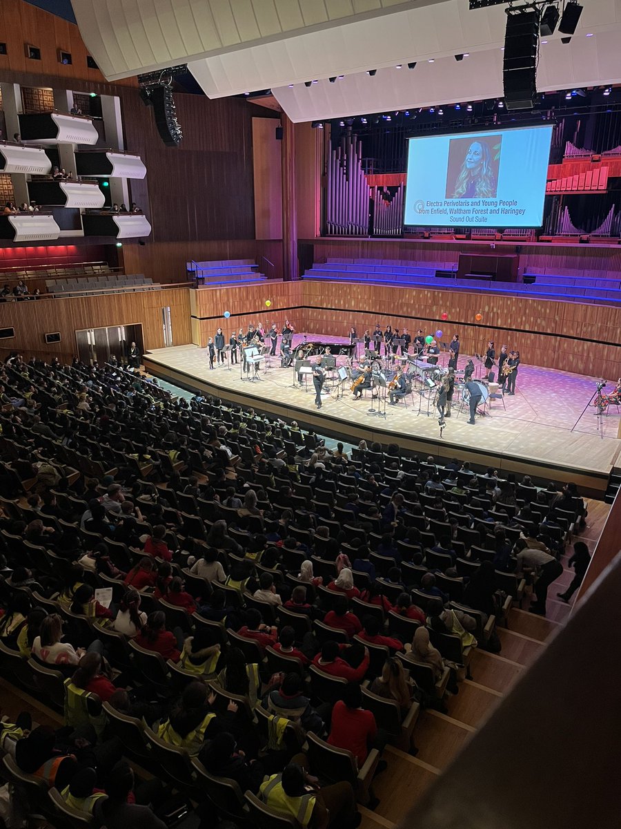 Thanks to @Ldn_Sinfonietta for inviting me to their Sound Out event at Royal Festival Hall with 2,500 children from 37 schools across London. Congrats to all the children who participated esp on stage @haringey_music @EnfieldEMS #WalthamForestMusic @ace_national @ace__london