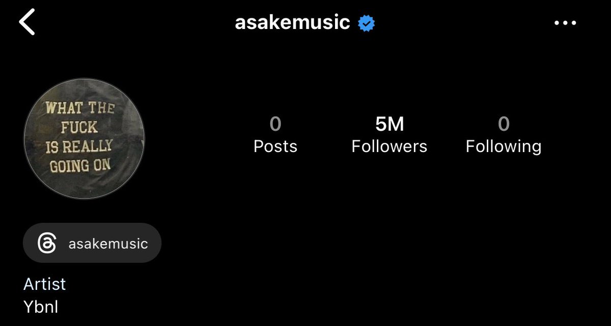 What’s really going on? Asake just unfollowed everyone and deleted all his post on IG.