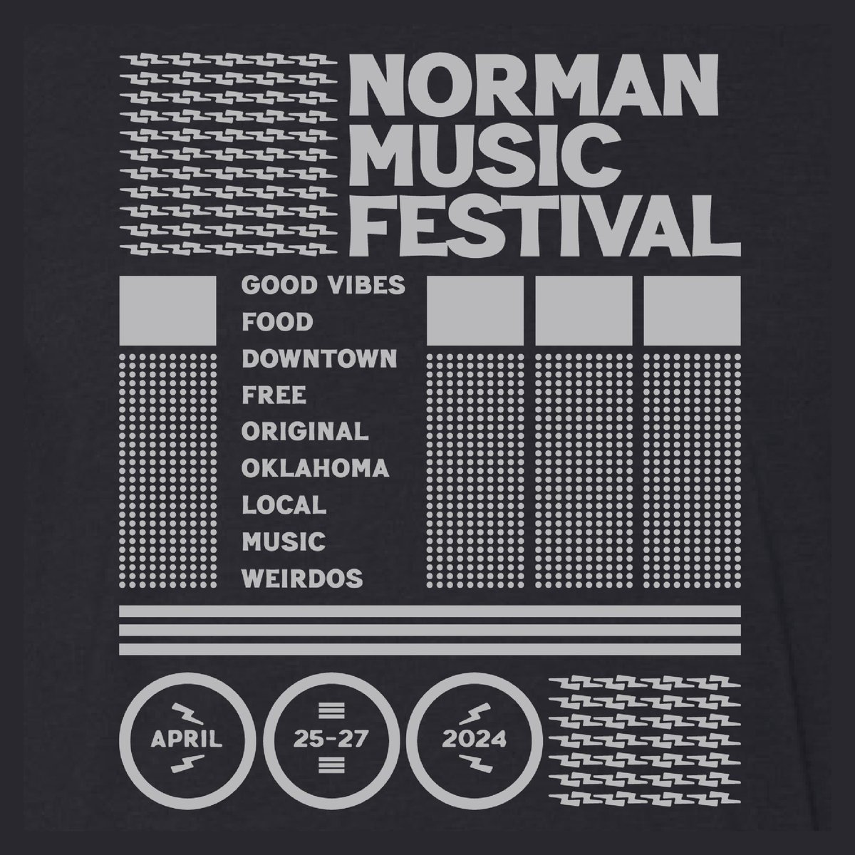 NMF shirts PREORDER! (you only have until Sunday…like this Sunday…) PREORDER HERE: oscillator-art.com/norman-music-f… We’ll have other designs available, but you’ll have to wait until the party to get those. 👕💛: @abbie_sears 👕🖤: @CreativeGiles #NMF4EVER